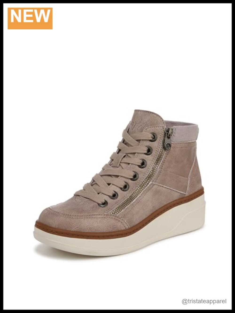 Vegan Faux Suede Wedge Sneaker